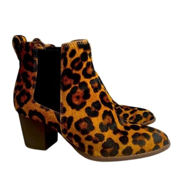 Madewell Shoes - Madewell Regan boot in Leopard Calf Hair in EUC